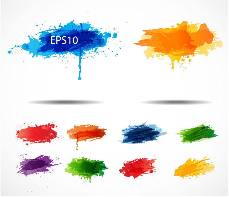 Color Ink Splash Vector