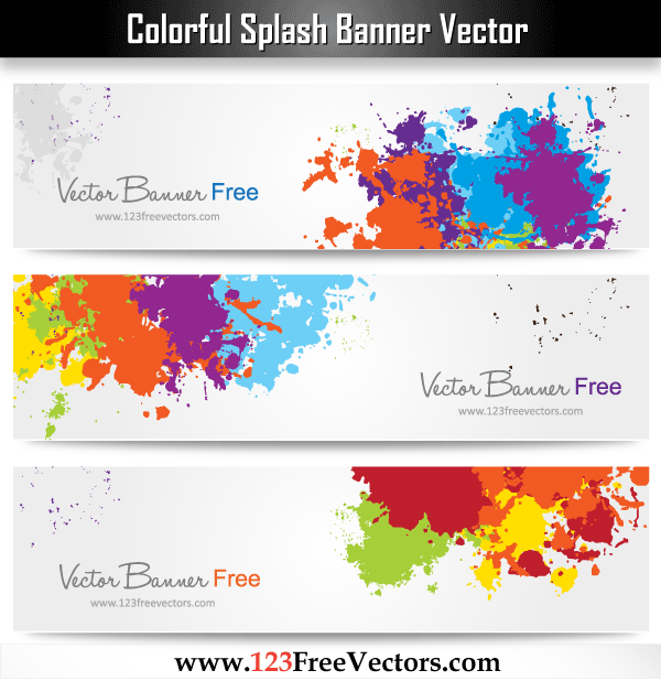 Colorful Banners Vector Free