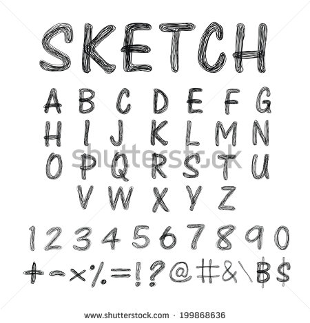 Creepy Letter Fonts Alphabet