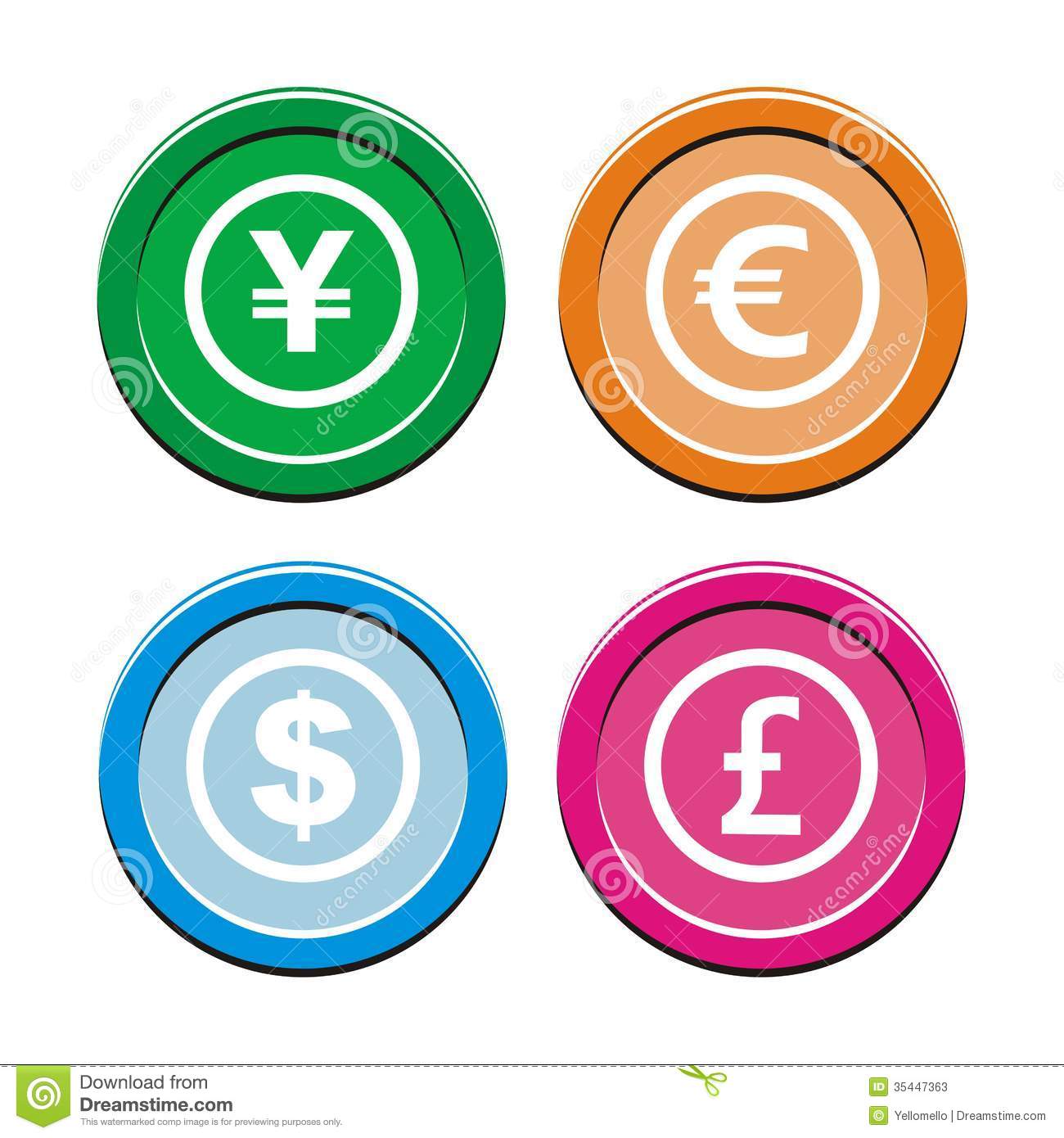Currency Icon Circle Currency Icon Circle