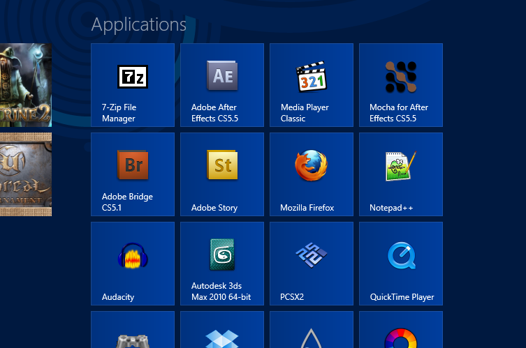 Custom Metro Tiles Windows 8