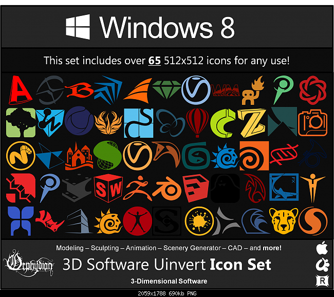 Custom Windows 8 Metro Icons