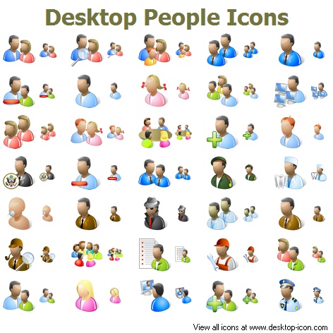 Desktop People Icons for Bada