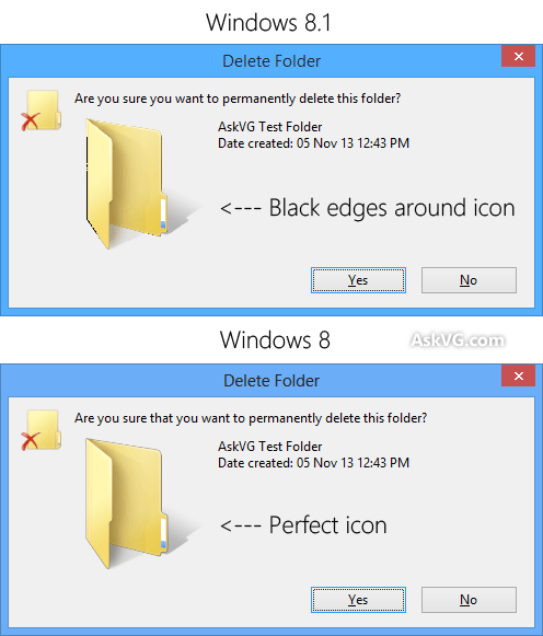 Difference Between Windows 10 and 8 Icon