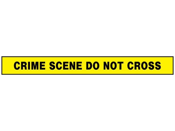 Do Not Cross Tape Crime Scene
