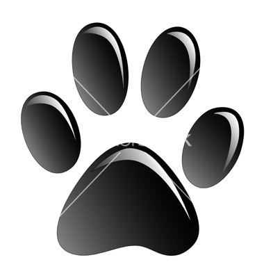 14 Vector Running Dog Paw Print Images