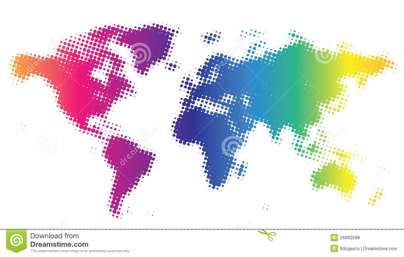 Dotted World Map Dotted World Map