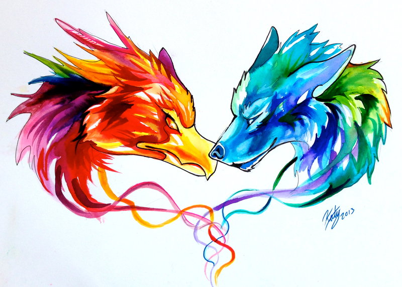 Dragons Fire and Ice Tattoos Dragons Fire and Ice Tattoos