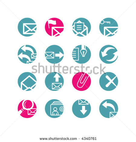 Email Icon Circle Vector