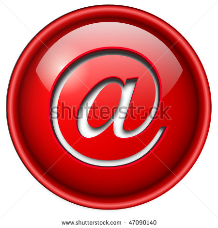 Email Icon Red Circle Logo