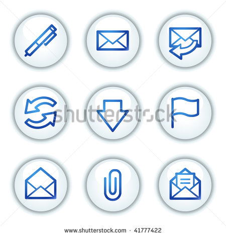 Email Icon White Circle