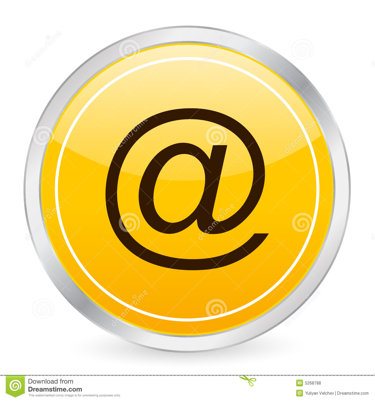 Email Icon Yellow Circle