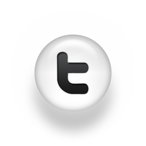 Facebook Twitter Icons Black and White