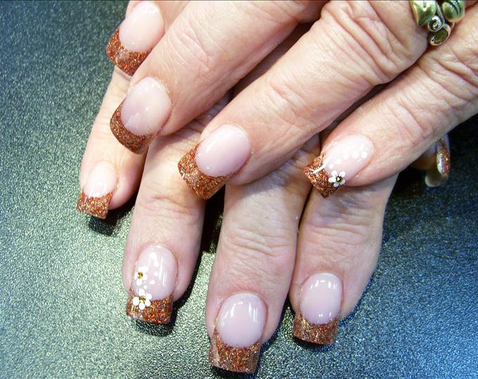 Fall Colored Acrylic Nails Fall Colored Acrylic Nails