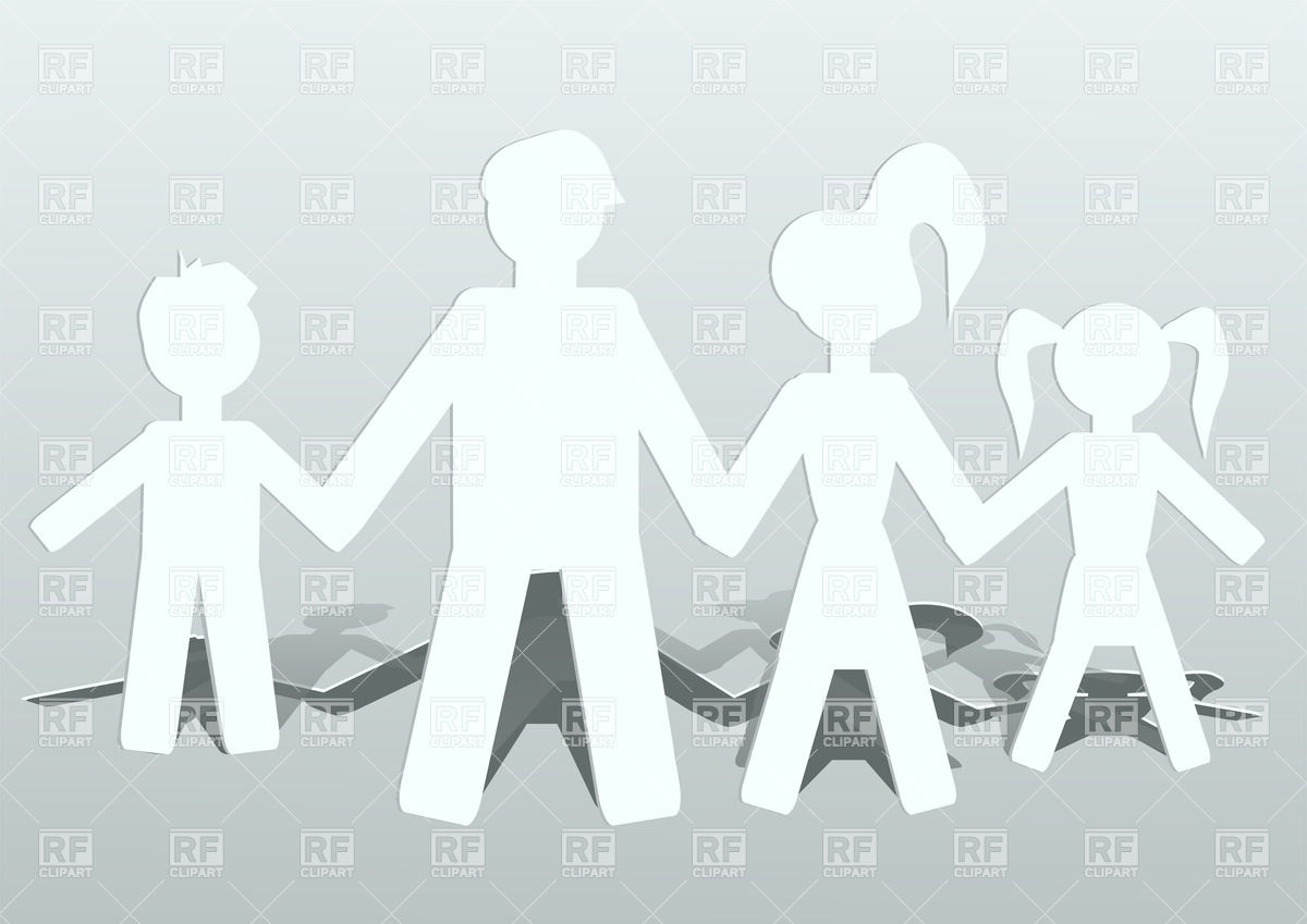 Family Paper People Cut Outs