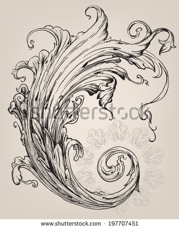 Fancy Vector Flourish Scroll Pic