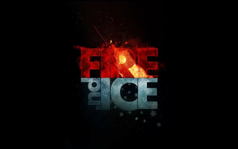 Fire and Ice Abstract HD Wallpapers