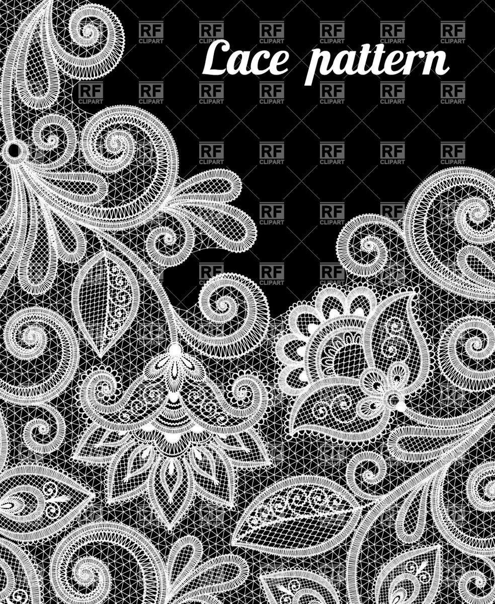 Floral Lace Pattern Vector