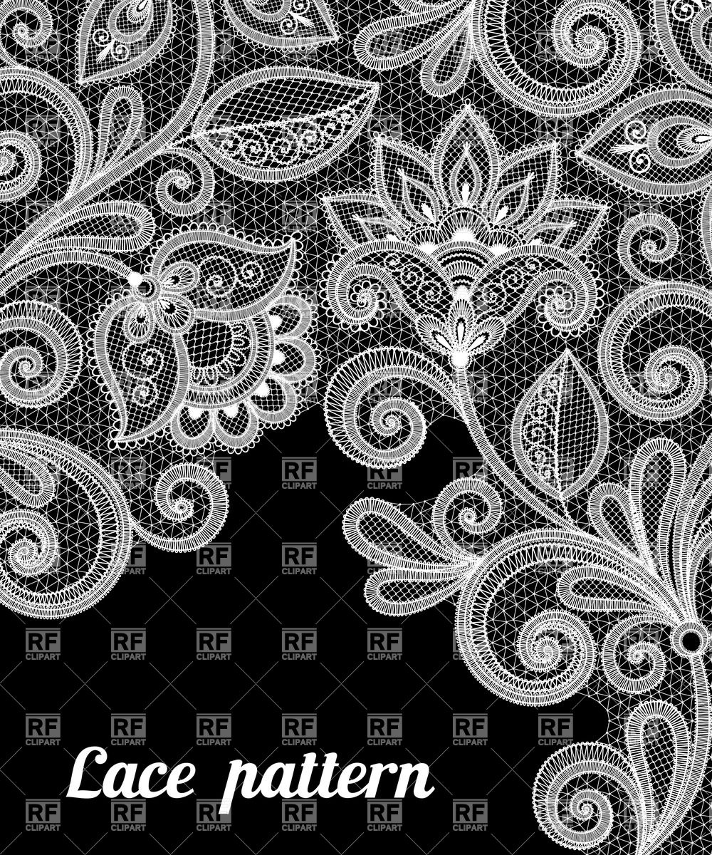 Floral Lace Pattern Vector