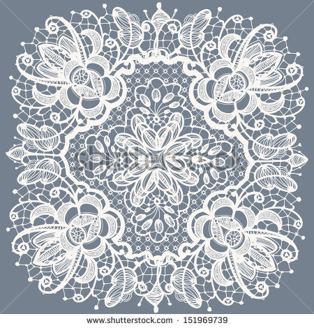 Floral Lace Pattern Vector