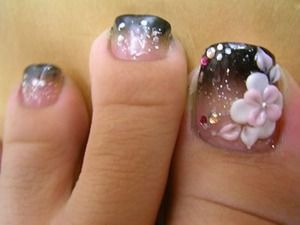 Flower Toe Nail Art Designs Flower Toe Nail Art Designs