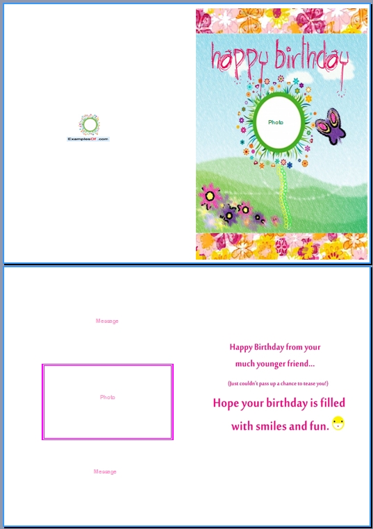 Free Birthday Card Templates Word