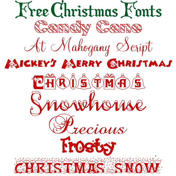 Free Christmas Fonts