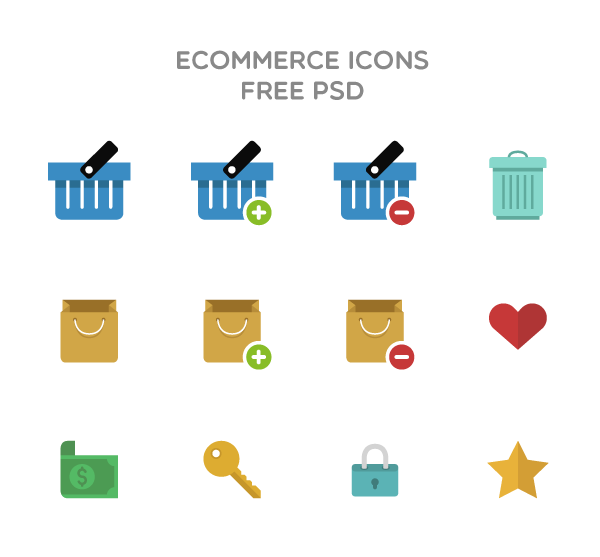 Free Flat Icons PSD