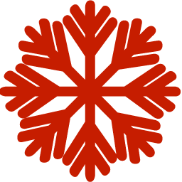 Free Holiday Red Snow Icon