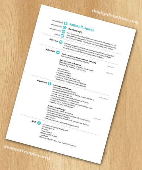 Free InDesign Resume Templates