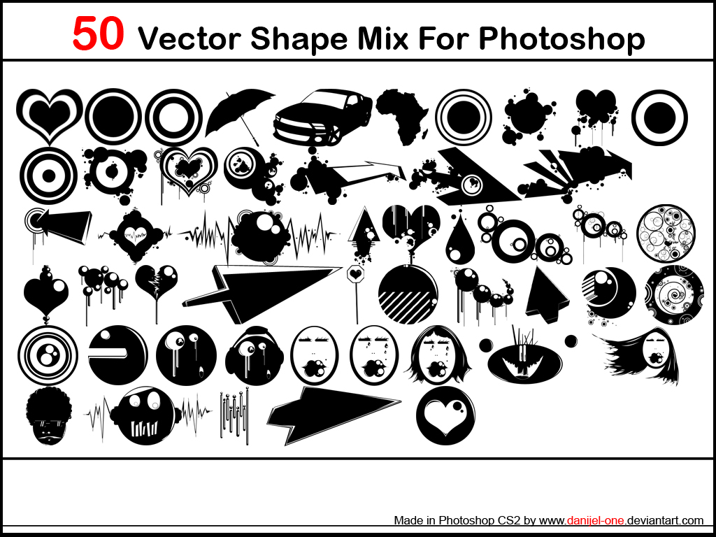 10 Photos of Free Vector Shapes For Photoshop