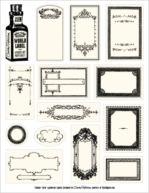 Free Printable Apothecary Bottle Labels