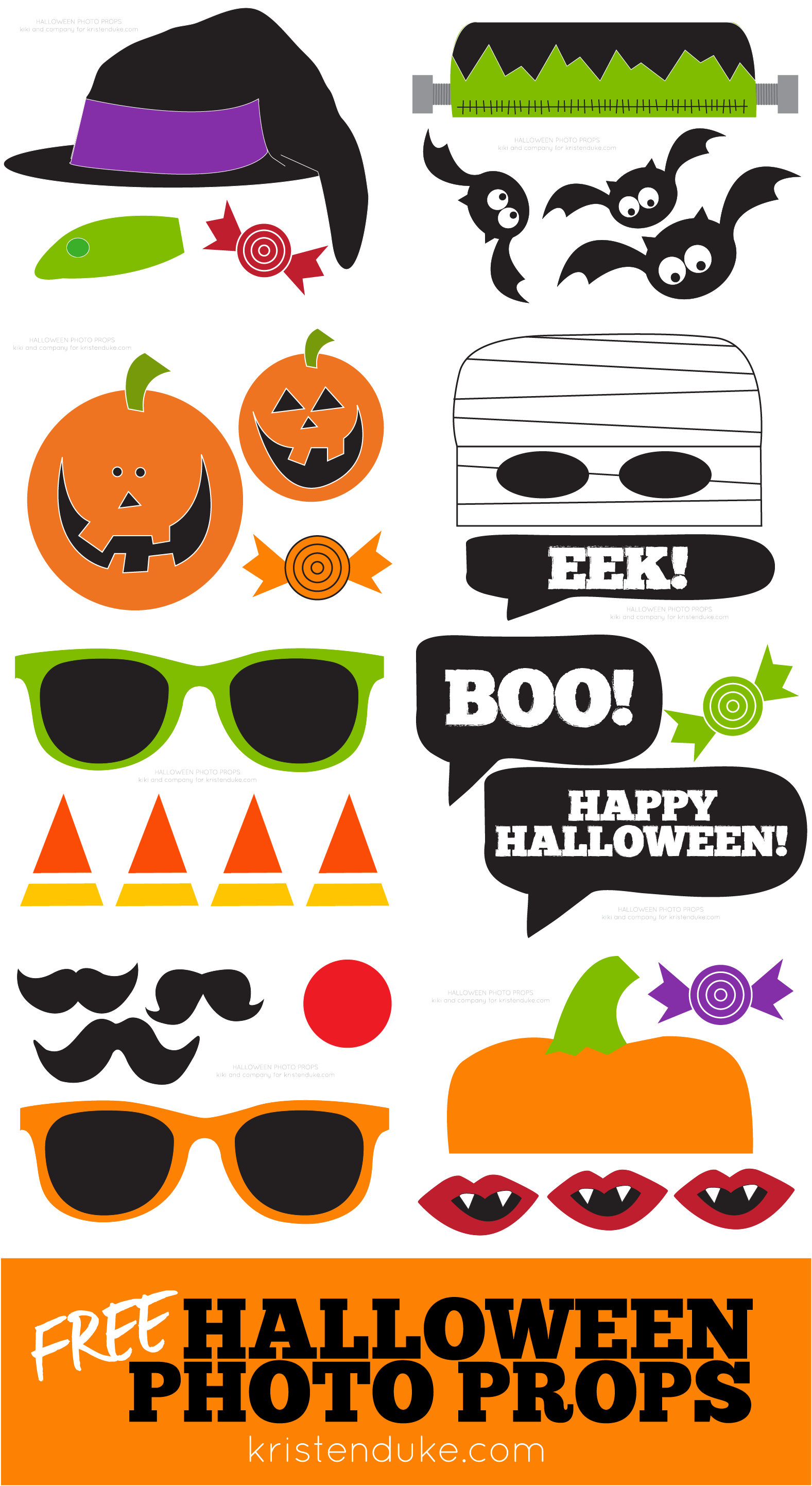 Free Printable Booth Props Halloween