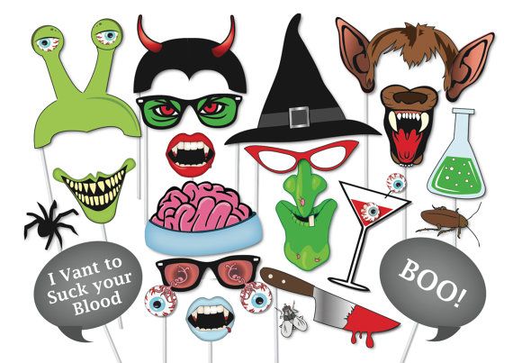 Free Printable Booth Props Halloween