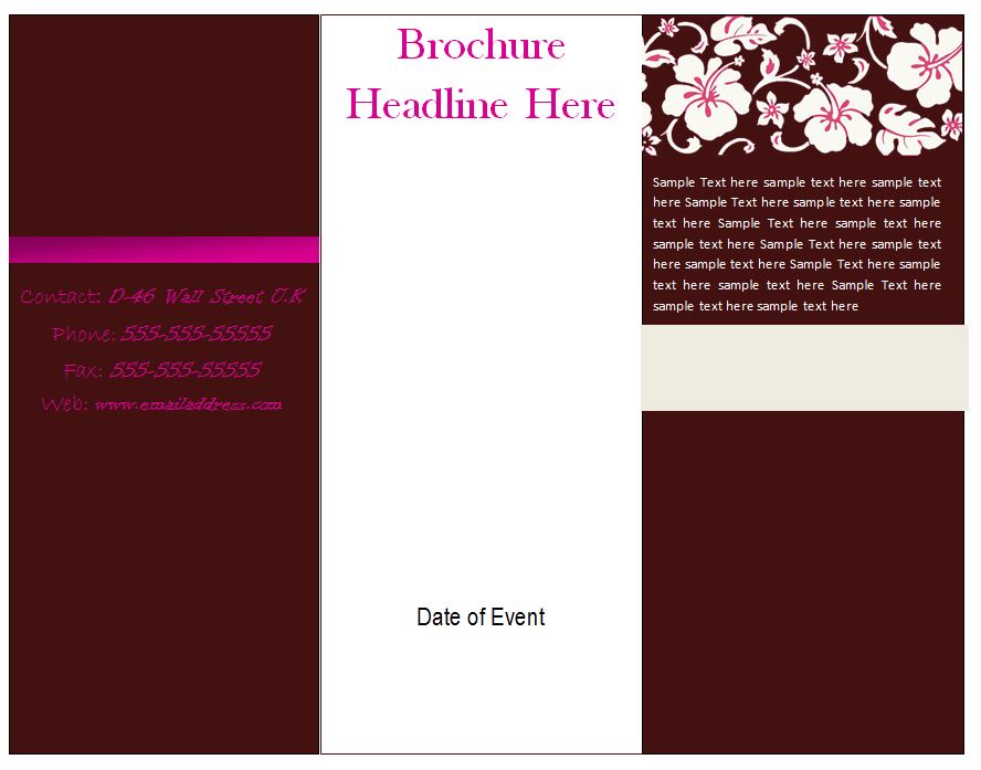 Free Printable Brochure Templates