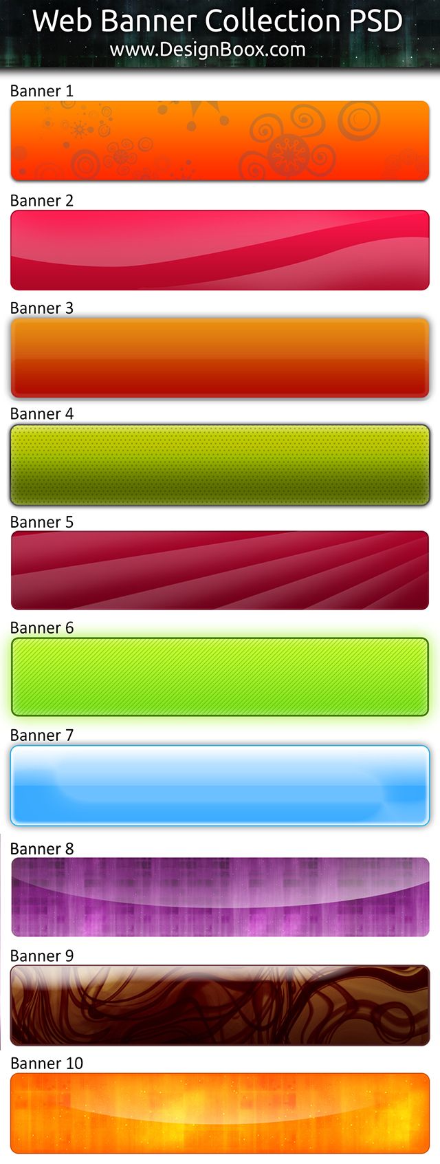 Free PSD Web Banner Templates Free PSD Web Banner Templates