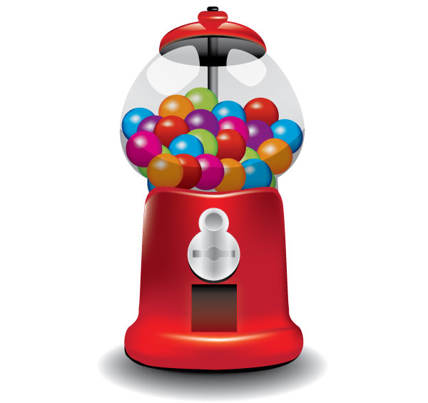 Free Vector Gumball Machine