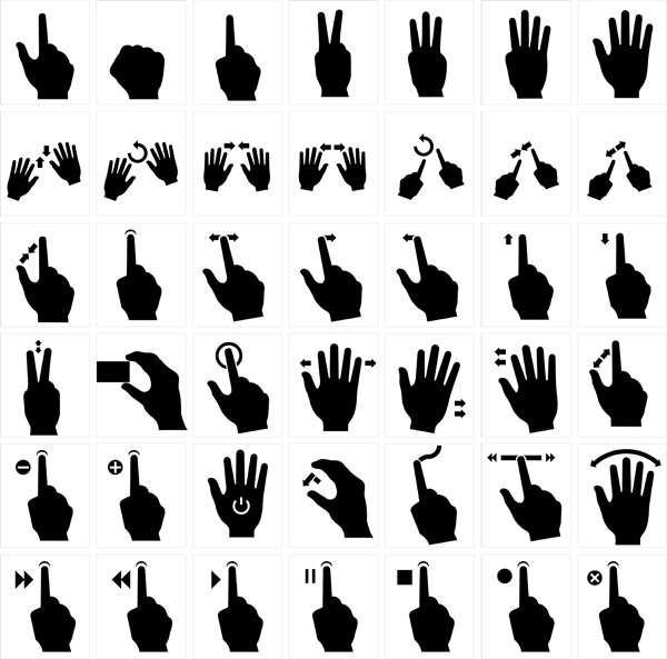 Gesture Hand Vector Free