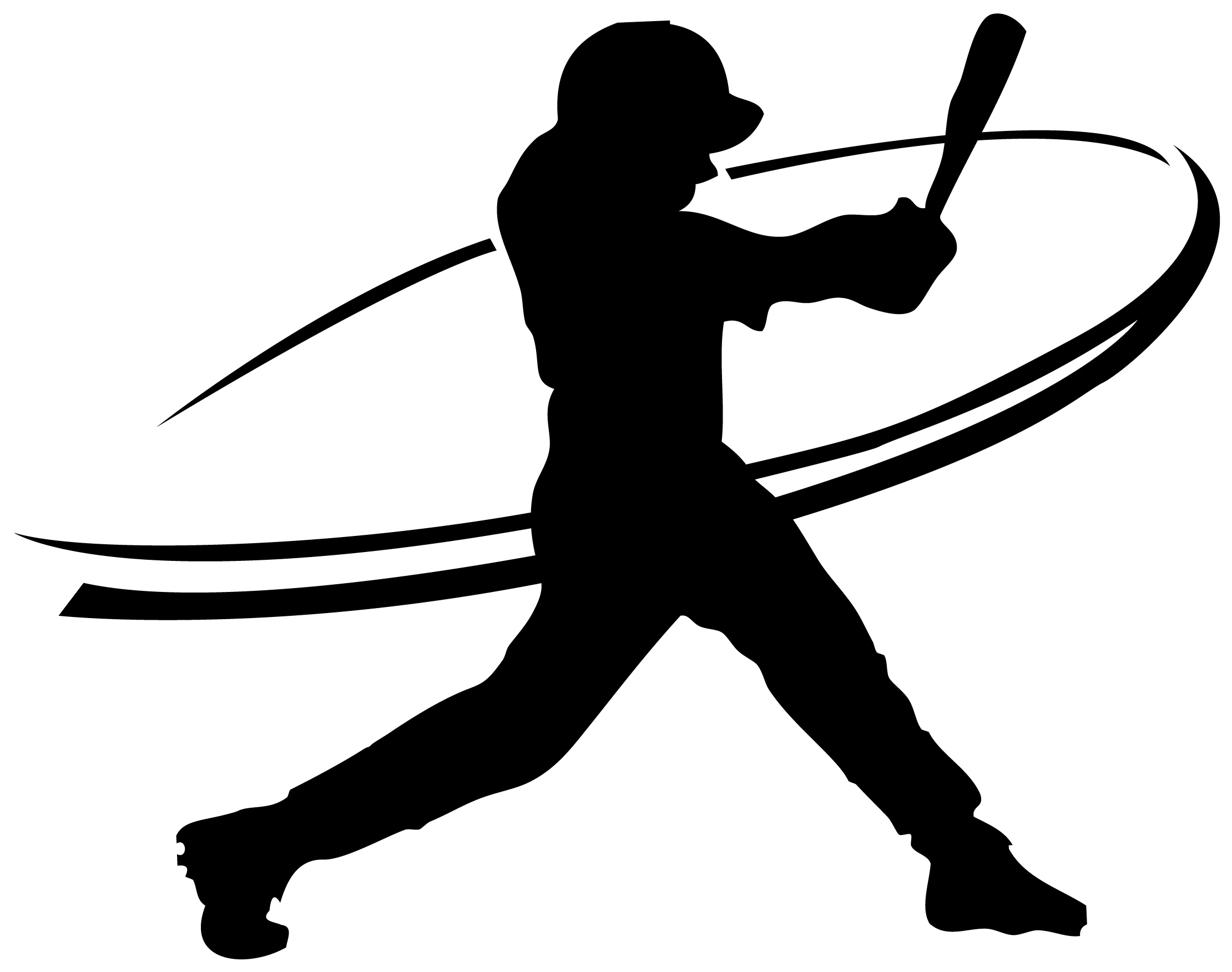 11 Softball Player Silhouette Vector Images