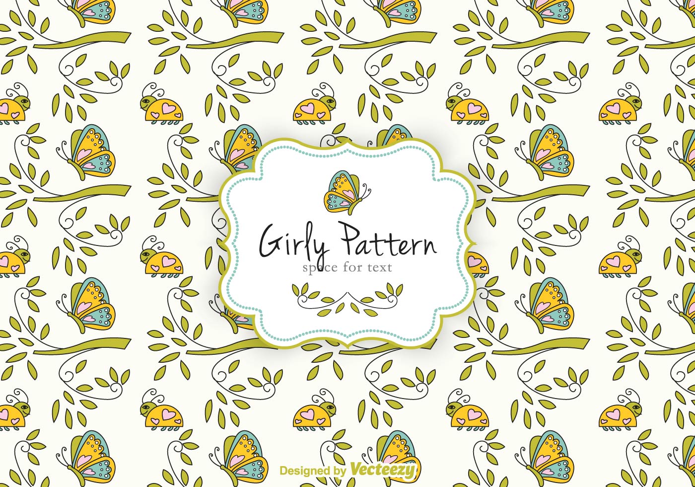 Girly Pattern Vector Girly Pattern Vector