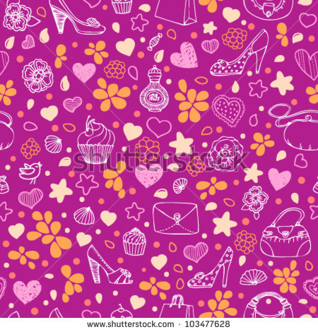 Girly Patterns Purple