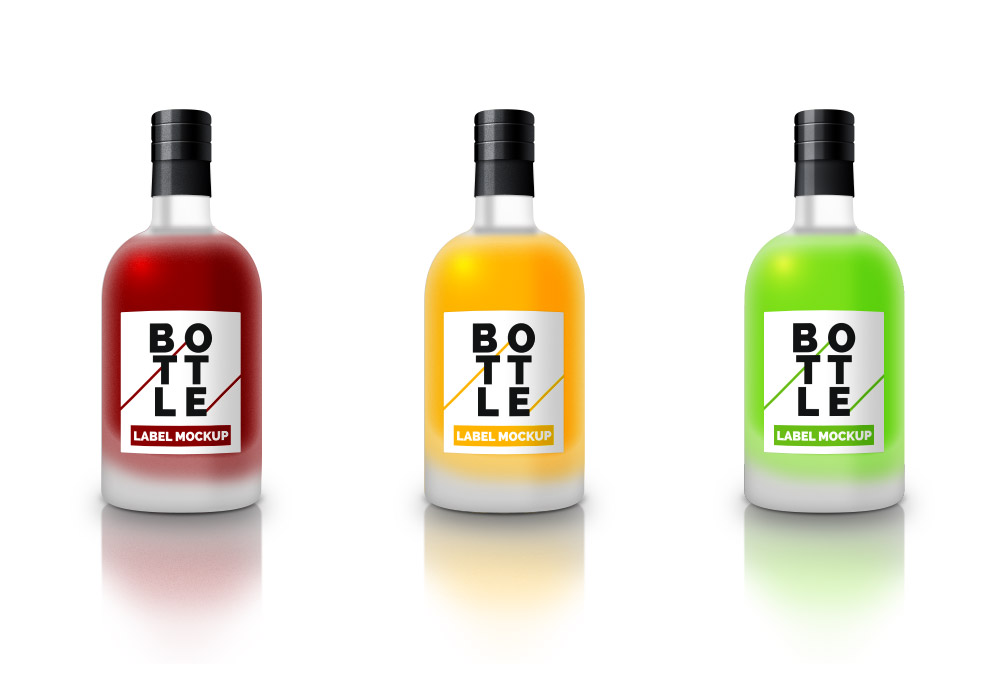 Glass Bottle Mockups Psd Free Glass Bottle Mockups Psd Free