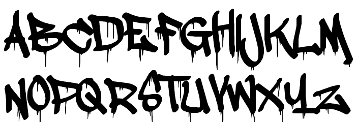 Graffiti Dripping Letter Font