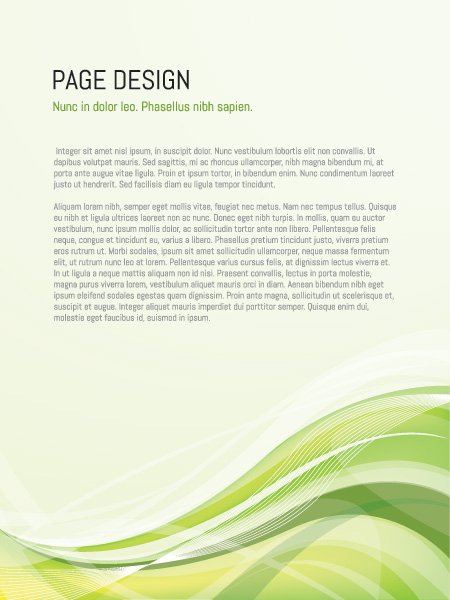 Graphic Design Page Layout