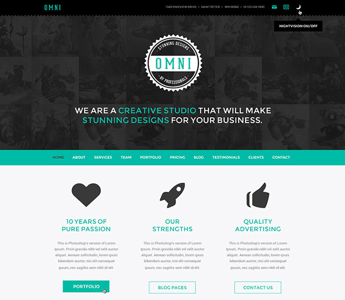 Graphic Design Portfolio Website Templates
