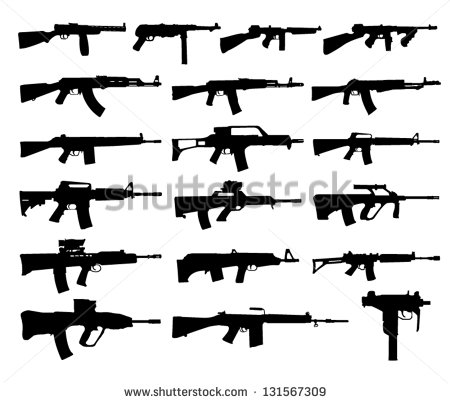 Gun Silhouette Vector