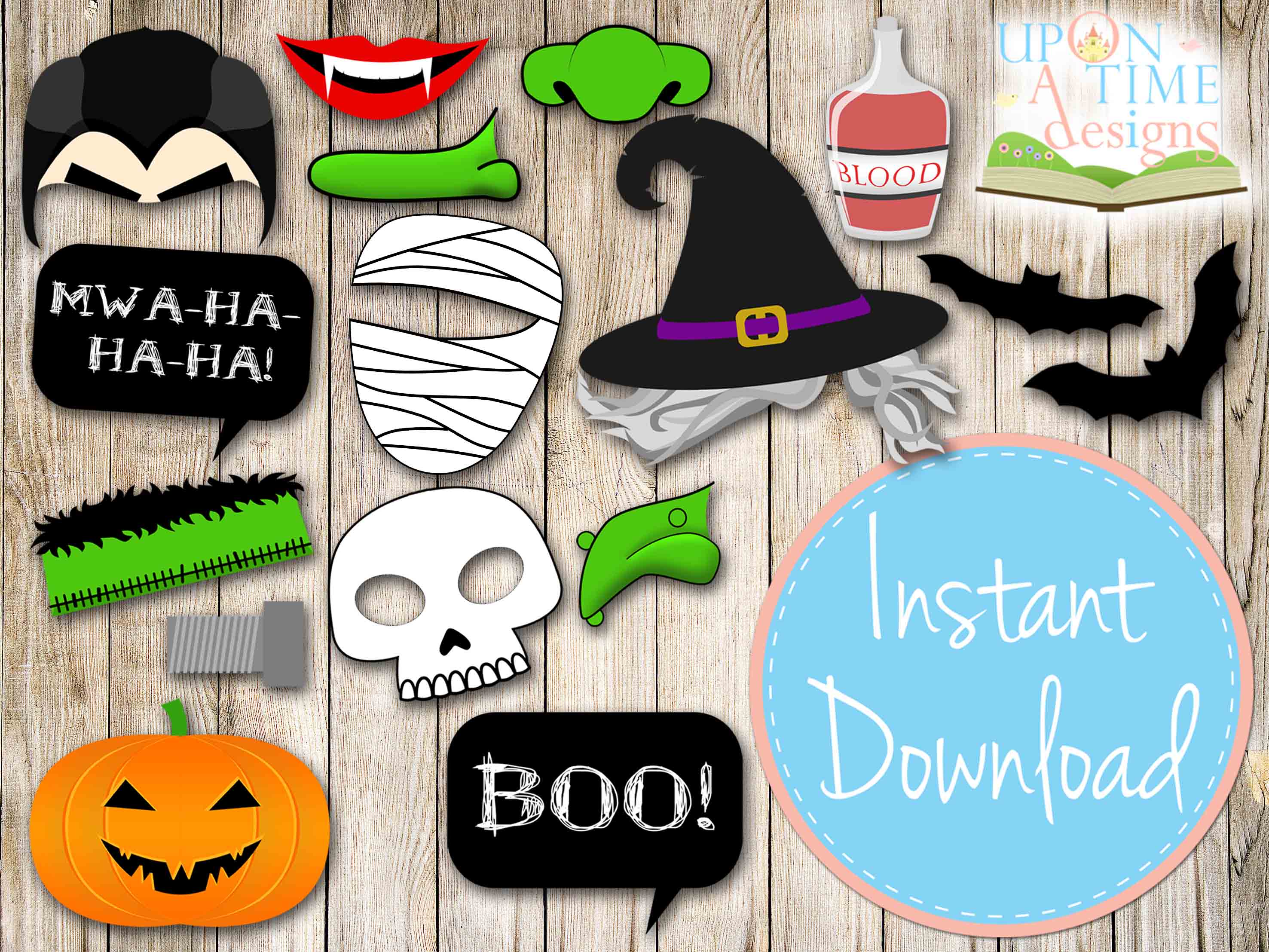 15 Printable Halloween Photo Props Images