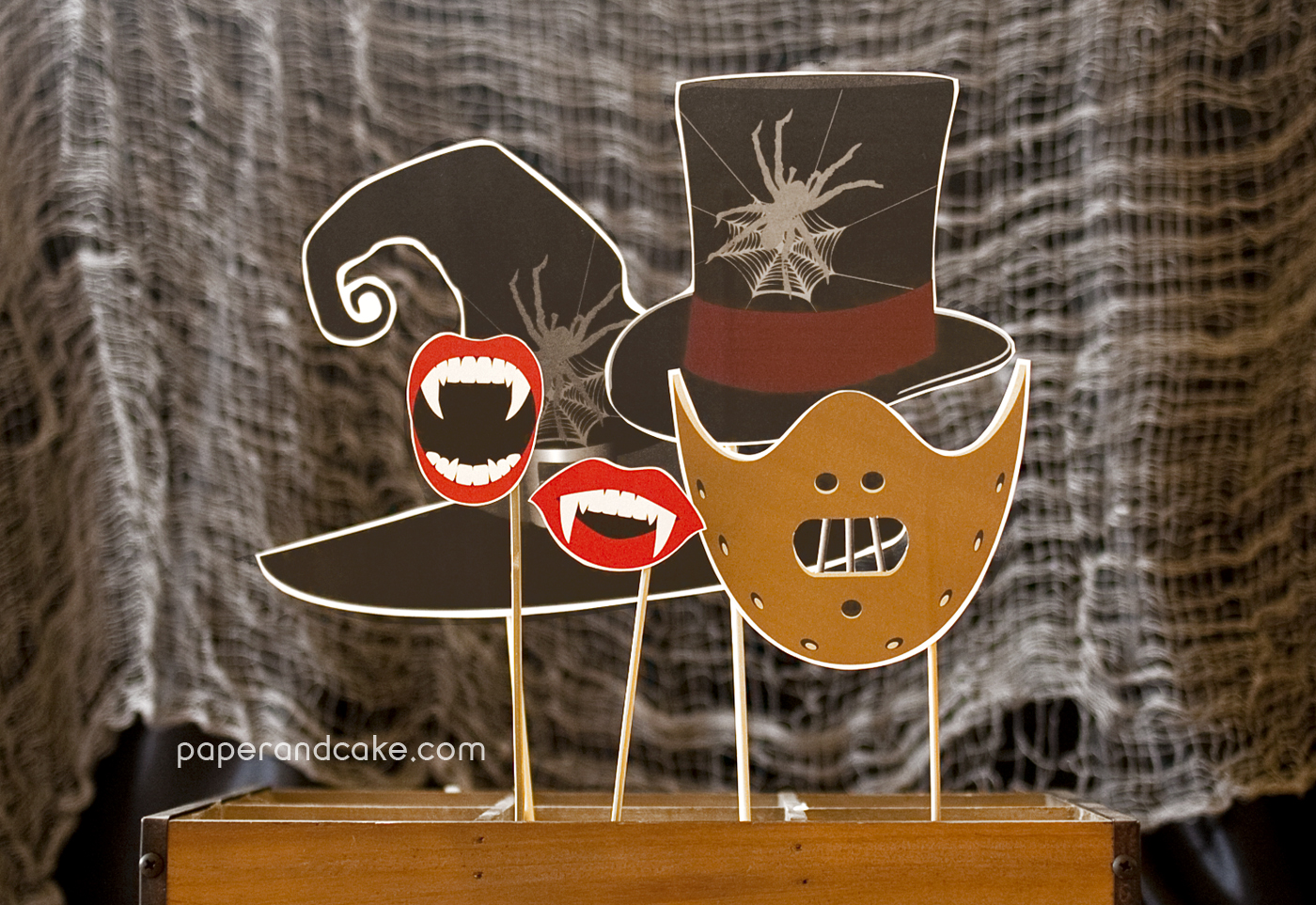 Horror Halloween Photo Booth Props Printable