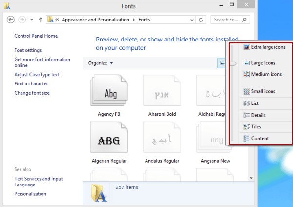 How to Change Fonts Windows 8
