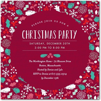 Icon Christmas Party Invitation